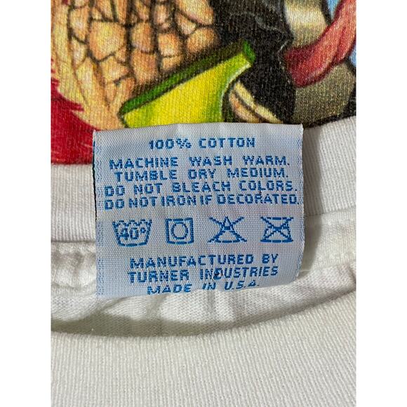 Caribbean Soul XL White Vintage 1998 Parrot Graphic Tee Made in USA - Picture 6 of 12